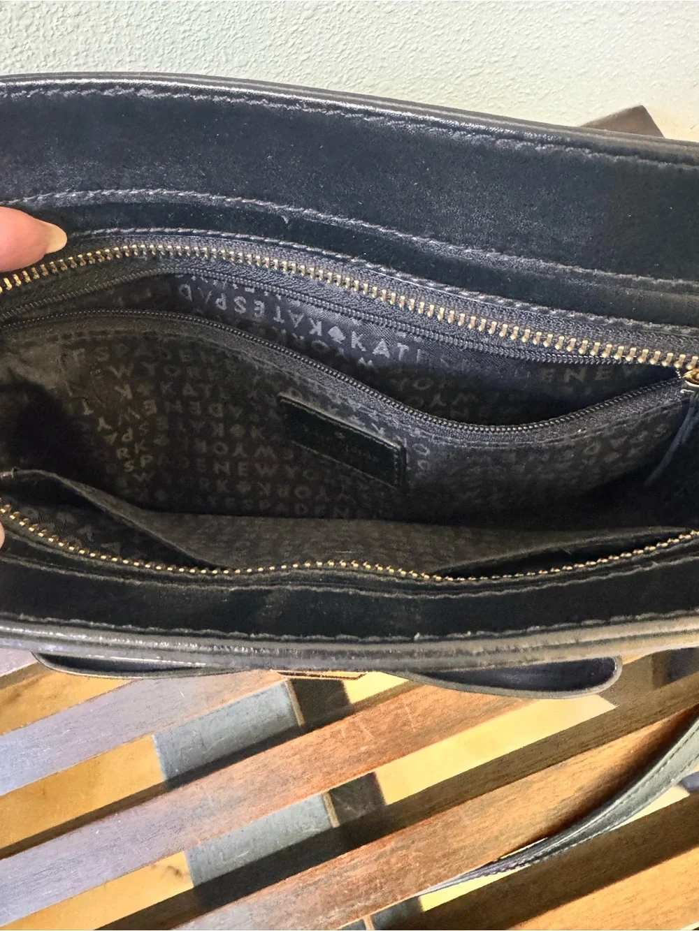 Kate Spade Floral & Leather Purse